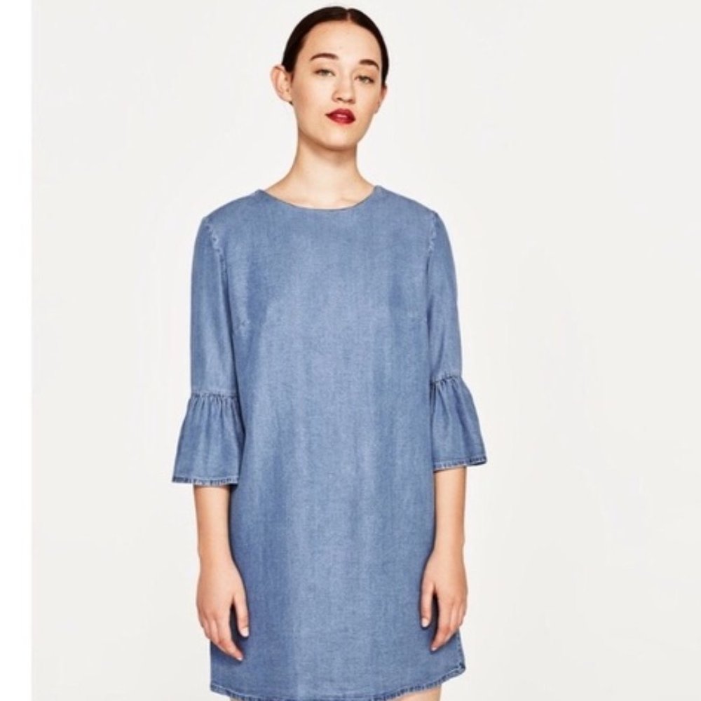 Zara Denim Dress Size Small